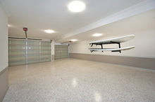 Load image into Gallery viewer, Wall mounted garage stand up paddle board racks powder coated black to hold 2 boards 