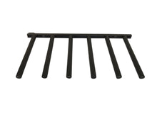 Load image into Gallery viewer, Wall mounted vertical surfboard racks powder coated black to hold 6 boards