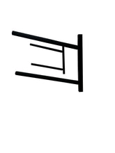 Load image into Gallery viewer, Wall mounted stand up paddle board racks powder coated black to hold 2 boards 